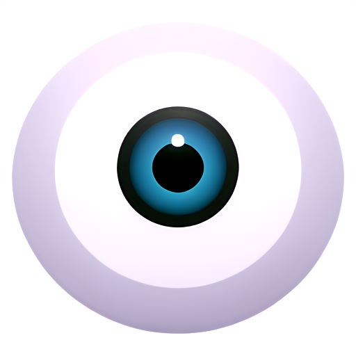 human eye and text: Digital Cursed Team - icon | sticker