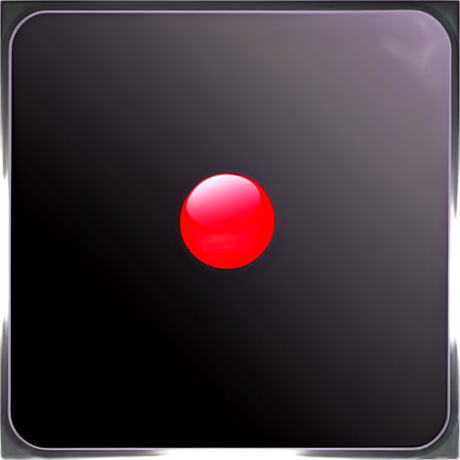 Four gray dots are arranged in two rows, and the connecting lines connect them into an open square, surrounded by a red dot in the middle, with a dark gradient background. - icon | sticker