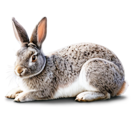 A rabbit lying on the ground - icon | sticker
