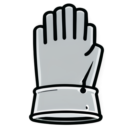 knight hand gauntlets outline icon - icon | sticker