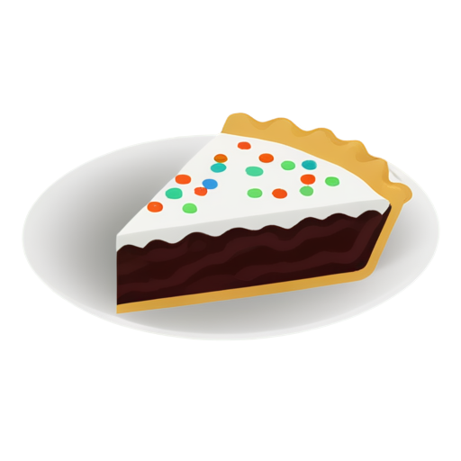 Candy sprinkled pie - icon | sticker