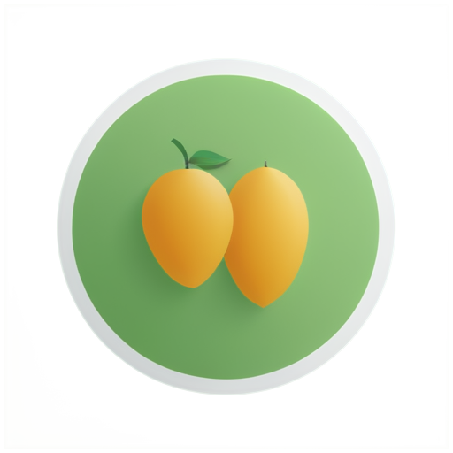 The background color is light green. Add a small icon about nutrition in the middle, with a white background. - icon | sticker