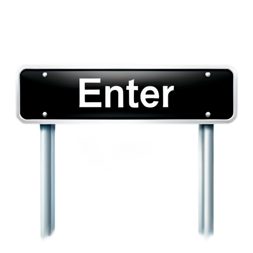 enter sign icon - icon | sticker