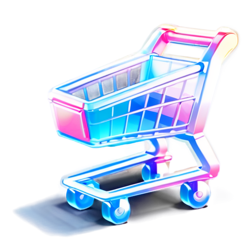 shopping cart with equipment ,colorized - icon | sticker