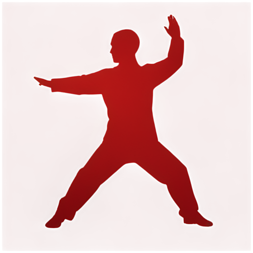 Tai Chi diagram in the shape of a pelvis with a play button in the middle, geometric simple line art - icon | sticker