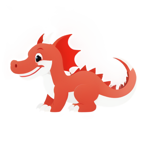 little red dragon - icon | sticker