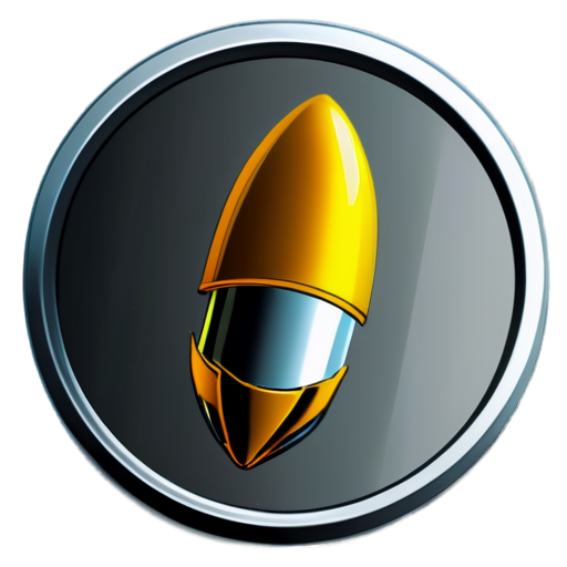 a coin with s bullet icon inside - icon | sticker