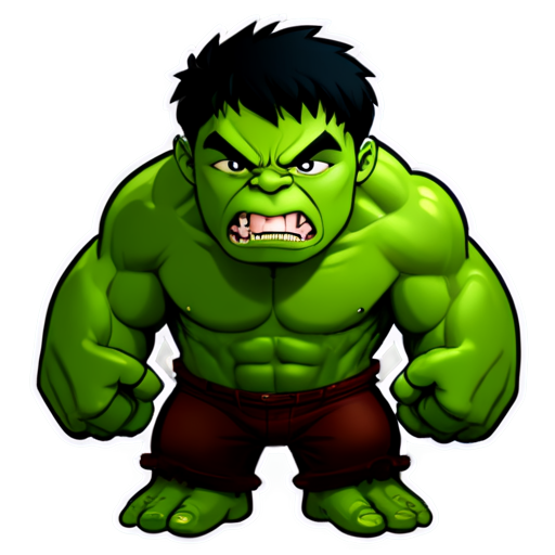 hulk character - icon | sticker