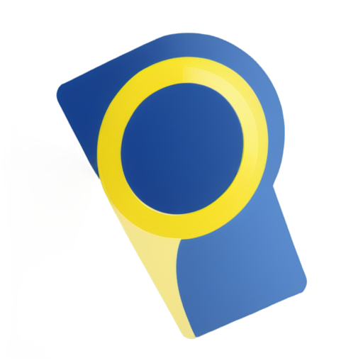 generate "not allowed the ID card" in blue an yellow shade , now put this card encircled from top and diagonally cut from one side - icon | sticker