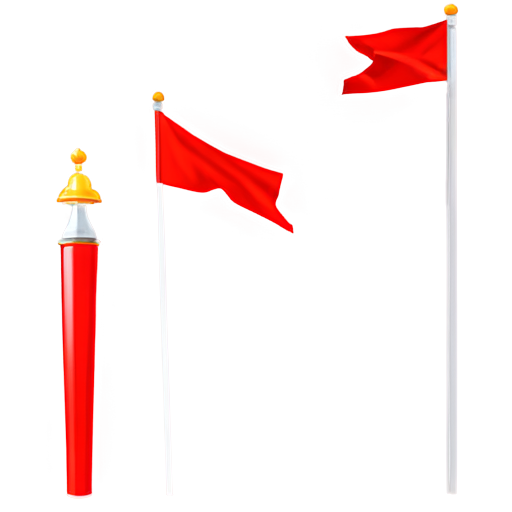 2d red flag sprite - icon | sticker