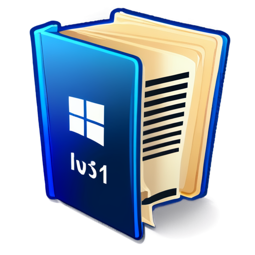 book windows 11 style - icon | sticker