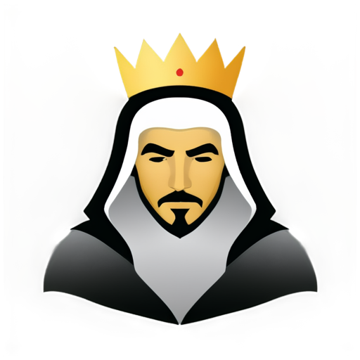 create an icon of Assasins hashashin king hasan sabbah - icon | sticker