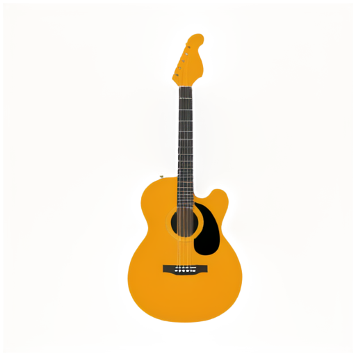 Letter 'A' in the shape and style of a guitar - icon | sticker