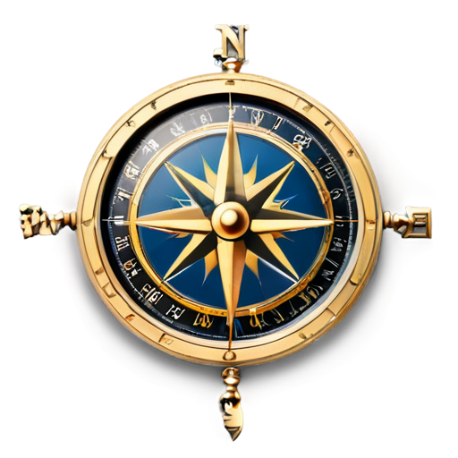 medieval compass - icon | sticker