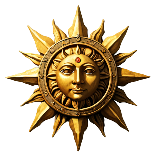 medieval sun - icon | sticker