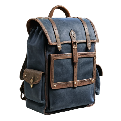 medieval open backpack - icon | sticker