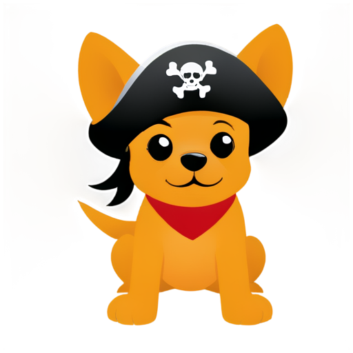 A Pirate Dog - icon | sticker