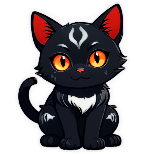 blood cat anime - icon | sticker