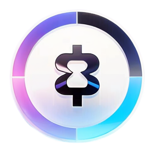 "Create a minimalistic logo for a channel about cryptocurrencies. Use simple geometric shapes, a blockchain symbol or coins. Colors: black, white, blue. Modern, clean design. Optional text: 'Cryptalyst'." - icon | sticker