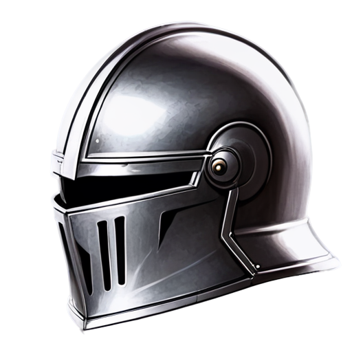 knight helmet outline icon - icon | sticker