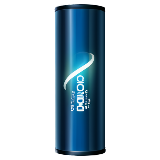 Create an ICO icon for the theme of shock tube. The icon should feature a clearly visible cylindrical tube with a distinct diaphragm in the middle. The tube should have a sense of depth and texture, perhaps with a shiny or metallic surface. Illustrate the shock wave moving through the tube with a dynamic and visually appealing effect, maybe shown as a ripple or a glow. Use colors like silver, blue, and white to convey a scientific and technological feel. Highlight the ends of the tube and add some fine details to enhance the realism. - icon | sticker