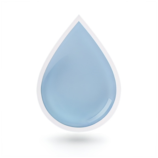 Water drop modern style shine - icon | sticker