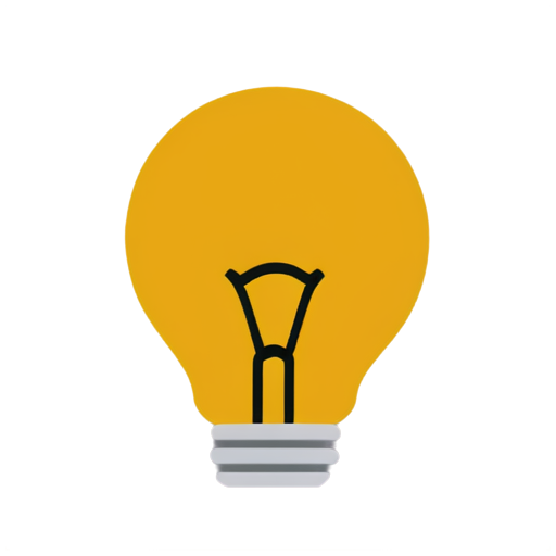 important notice, urgent task, good idea, light bulb - icon | sticker