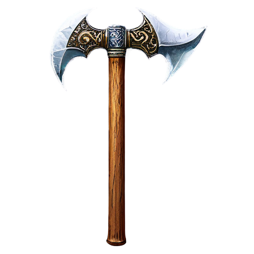 artistic art style pickaxe, stone - icon | sticker