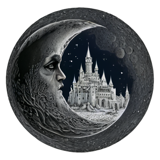 medieval moon - icon | sticker