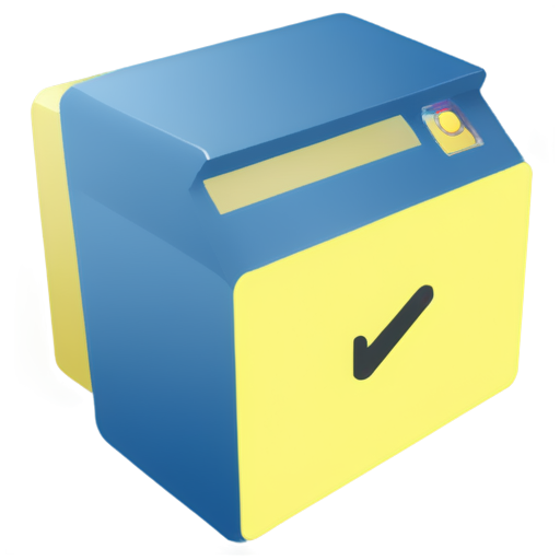 generator a icon of "PAN card permission withdrawn by user " color shades is used blue shades and light lemon yellow shades. there would indication like a "user" is withdrawing its permission icon - icon | sticker