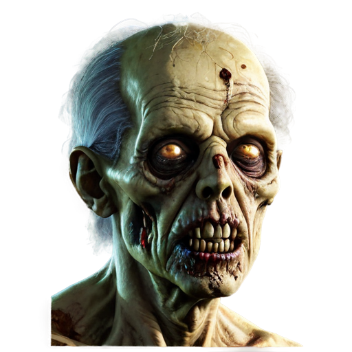 Old zombie in full version - icon | sticker