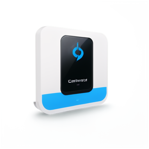 wallbox caharging station electro car, blue, white, sympel - icon | sticker