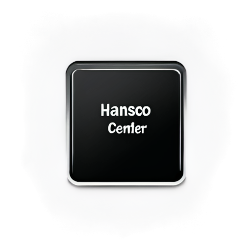 create the icon of stationery center that named as 'Hansco'. which provide stationery services - icon | sticker