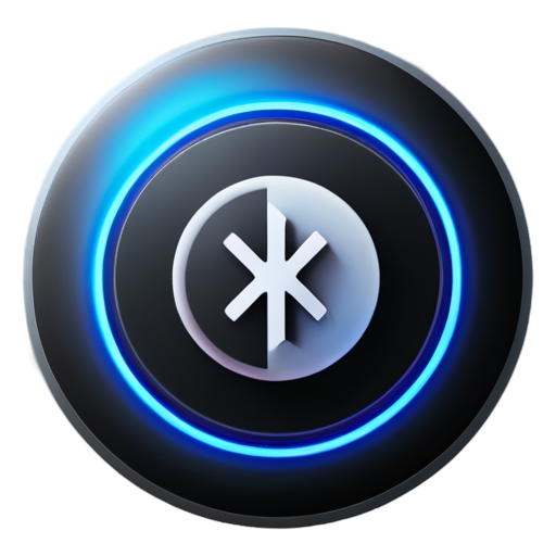 Material style application icon foreground for managing smart home devices with Bluetooth and WiFi - icon | sticker