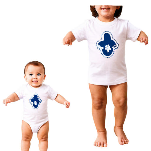 Choosing between a tshirt and a baby rumper with a cursor on the tshirt - icon | sticker