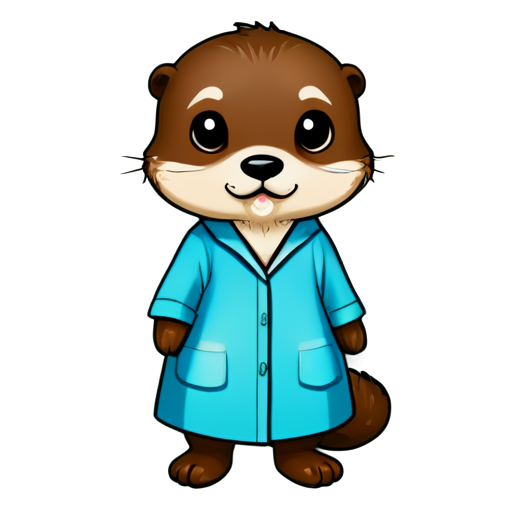 Otter psychotherapist - icon | sticker