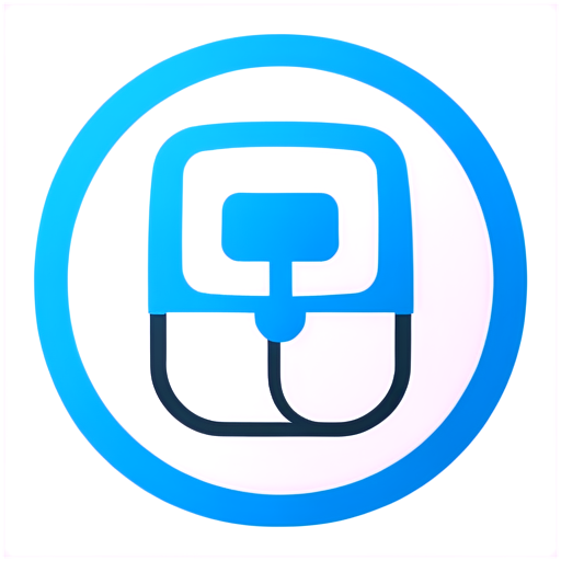 wallbox Charging station electro car, blue, white, sympel, pictogram - icon | sticker