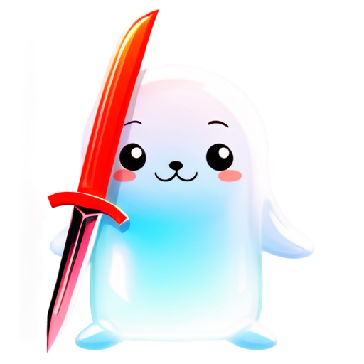 seal with an open book and a sword in the form of a bookmark - icon | sticker