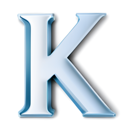 The letters K and H form a flat, minimalist. - icon | sticker