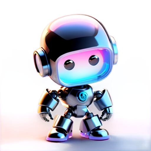 an cute robot with wrench and tools - icon | sticker