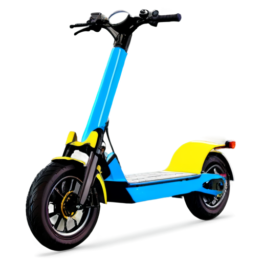 A beautiful electric Apollo scooter, colorized, flat - icon | sticker