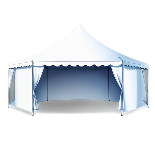 a big white event tent - icon | sticker