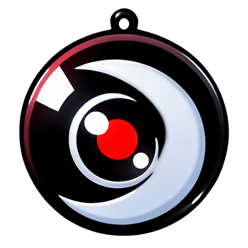 Moon, The eye of mangekyu sharingan. the logo for the online store with the name "Moon market". The inscription at the bottom is "market". - icon | sticker