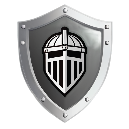 knight Shield and helmet outline icon - icon | sticker