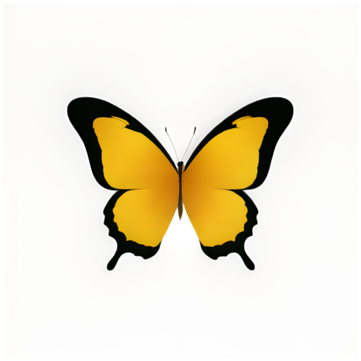 a beautiful butterfly, colorized, flat - icon | sticker