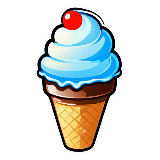 Ice cream logo for streamer avatar mascot - icon | sticker