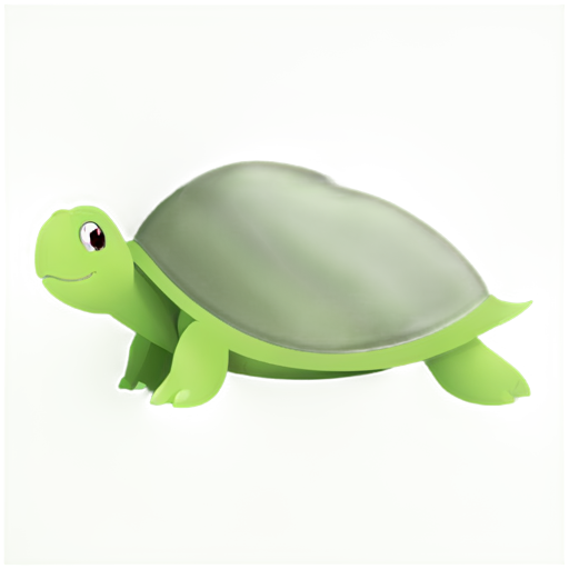 turtle reading - icon | sticker