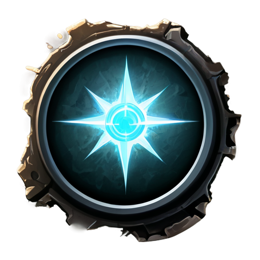 magic damage level icon. No glare of light - icon | sticker