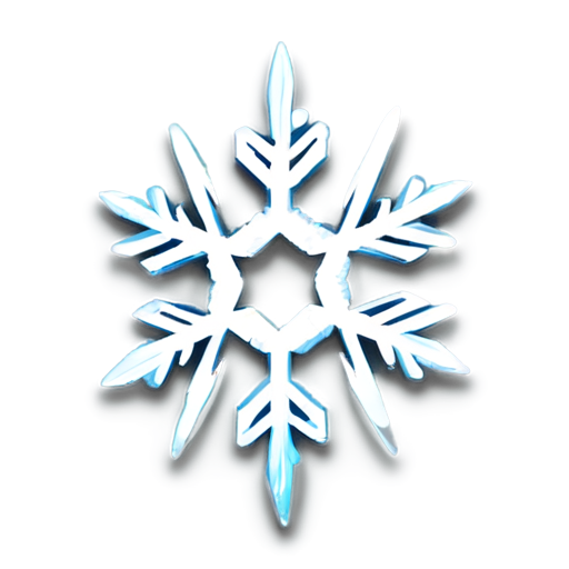 textured snowflake icon without background - icon | sticker