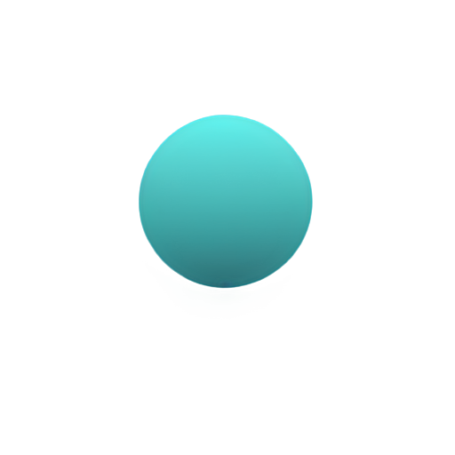 space background, big dumpbell, very simple, turquoise - icon | sticker